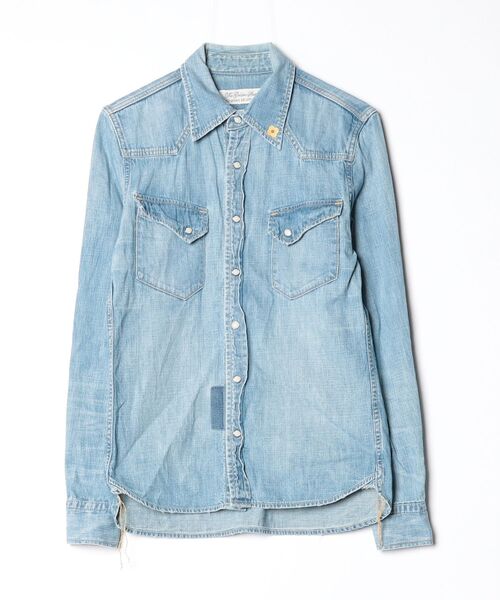 REMI RELIEF（レミ レリーフ） 長袖シャツ S ブルー メンズ : ZOZOTOWN