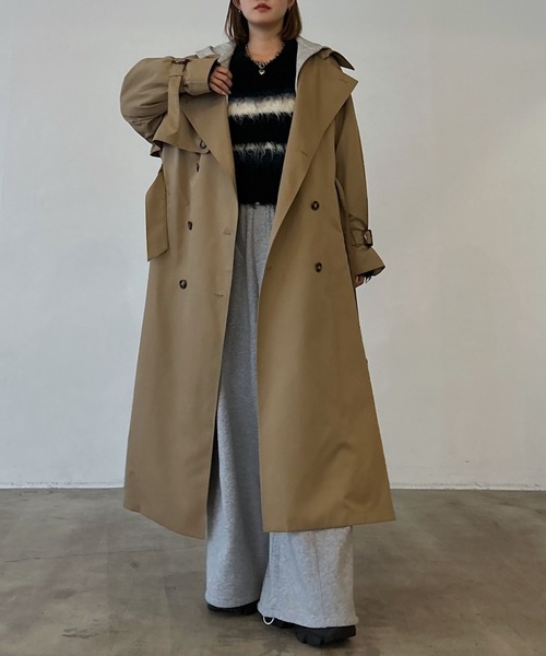 Tomboy ベージュ トレンチコート トミー ヒルフィガー TOMMY HILFIGER トレンチコートウィズ