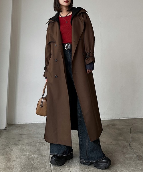 Tomboy ベージュ トレンチコート トミー ヒルフィガー TOMMY HILFIGER トレンチコートウィズ