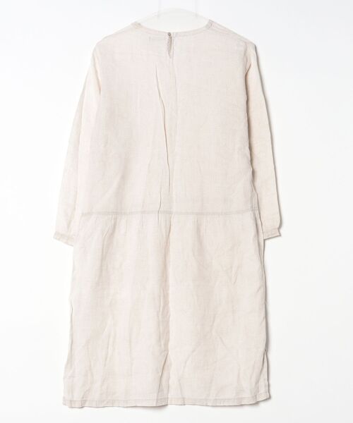 「fog linen work」 長袖ワンピース - ベージュ レディース_画像2