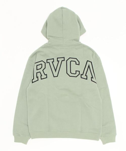 「RVCA」 プルオーバーパーカー M グリーン レディース_画像3