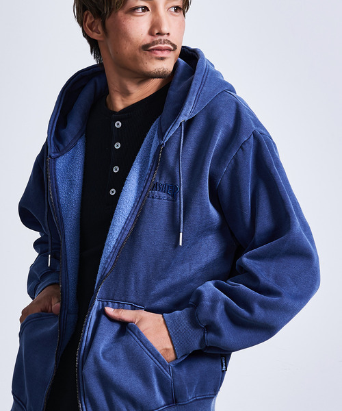 スラッシャー パーカー ネイビー M Nike adidas チャンピオン THRASHER（スラッシャー） パーカー 「THRASHER/スラッシャー」裏起毛