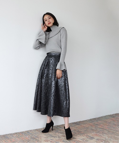 「ELFRANK」 長袖ニット FREE オフホワイト レディース_画像7