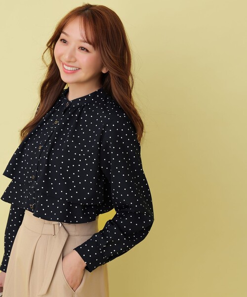 【新品未使用】any SiS  ラッフルレイヤード ブラウス 洗える】ラッフルレイヤード ブラウス / ANY SIS | ファッション通販