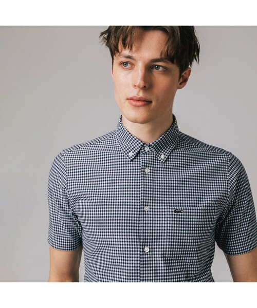LACOSTE（ラコステ） 半袖シャツ 40 ブラック メンズ : ZOZOTOWN Yahoo