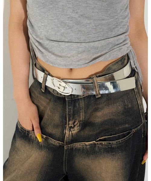 「WHO'S WHO gallery」 ベルト FREE ブラック レディース_画像4