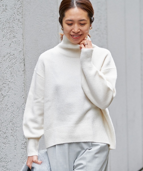 「IENA」 長袖ニット FREE ピンク レディース_画像2