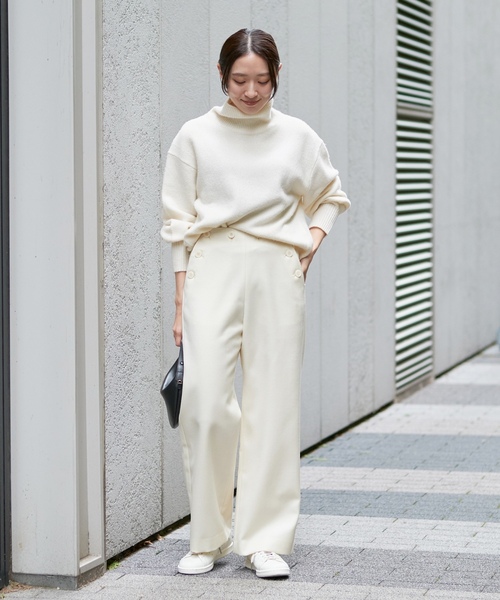 「IENA」 長袖ニット FREE ピンク レディース_画像6