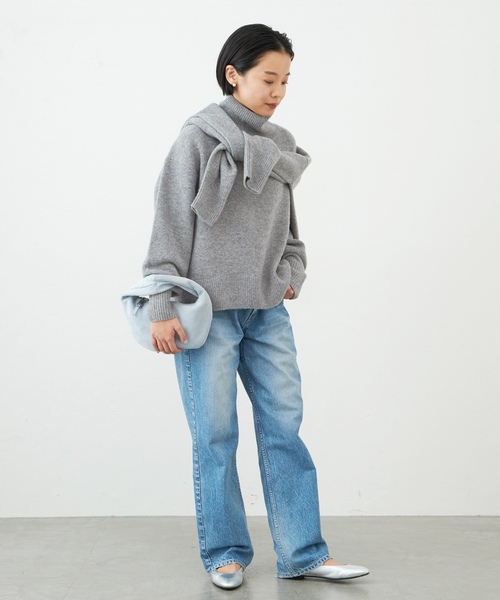 「IENA」 長袖ニット FREE ピンク レディース_画像8