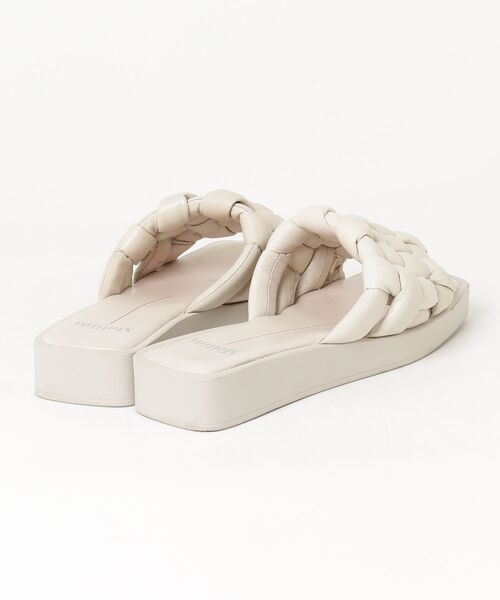 「Mollini」 フラットサンダル 37 ホワイト レディース_画像2