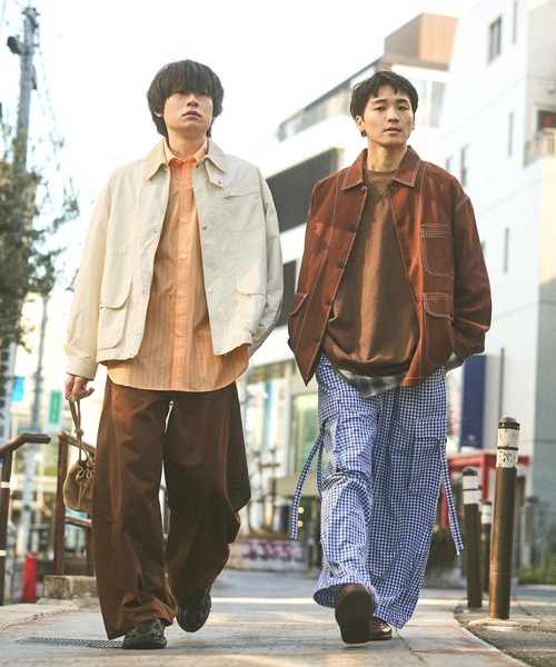 niko and…（ニコアンド） シャツ 2WAYラインシャツ メンズ : ZOZOTOWN