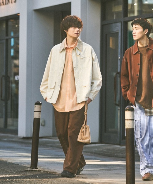niko and…（ニコアンド） シャツ 2WAYラインシャツ メンズ : ZOZOTOWN