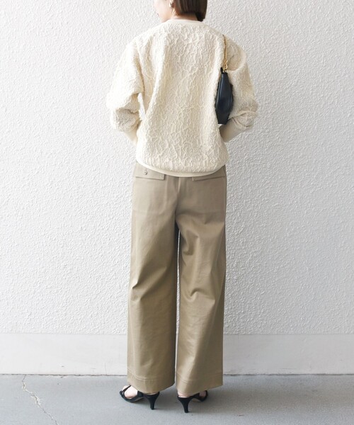 「SHIPS any」 長袖ニット ONE SIZE キャメル レディース_2