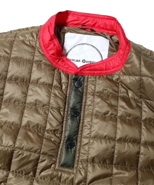 「NATAL DESIGN」 ジャケット「CHUMS × BURLAP OUTFITTERコラボ」 LARGE カーキブラウン メンズの画像