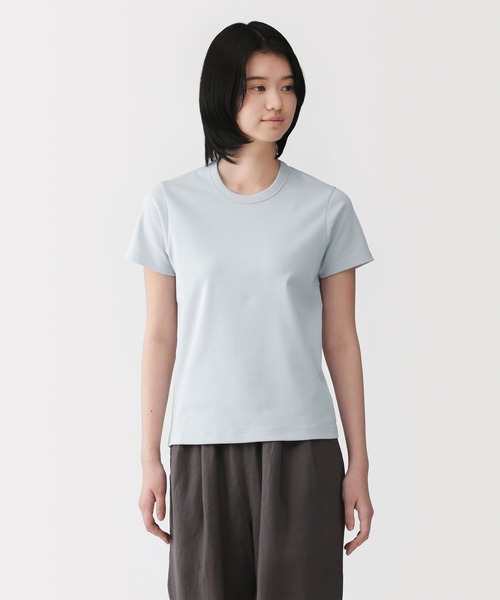 Tシャツ(半袖/袖なし) vintage T shirt & thermal pants. 無印良品（MUJI） tシャツ 半袖 婦人 涼感汗じみしにくいクルーネック