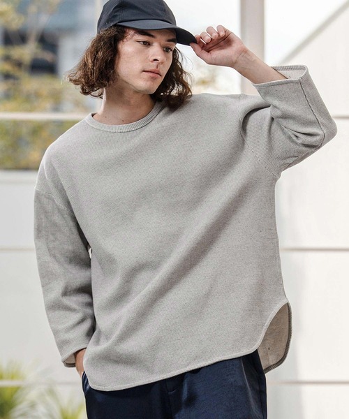 ティエル様♡おすそ分け CAMBIO（カンビオ） tシャツ mlt5596-先染めワッフル7分袖Tシャツ