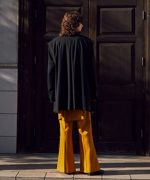 seyto（セイト）の「Vintage like fake leather flare pants