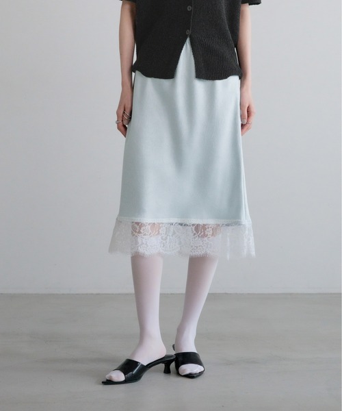 LOWRYS FARM（ローリーズファーム） スカート ストレッチサテンレース