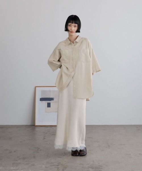 LOWRYS FARM（ローリーズファーム） スカート ストレッチサテンレース