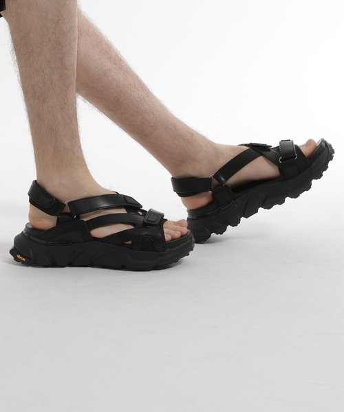 HARE（ハレ） 厚底 スポーツサンダル サンダル Vibramベルトサンダル