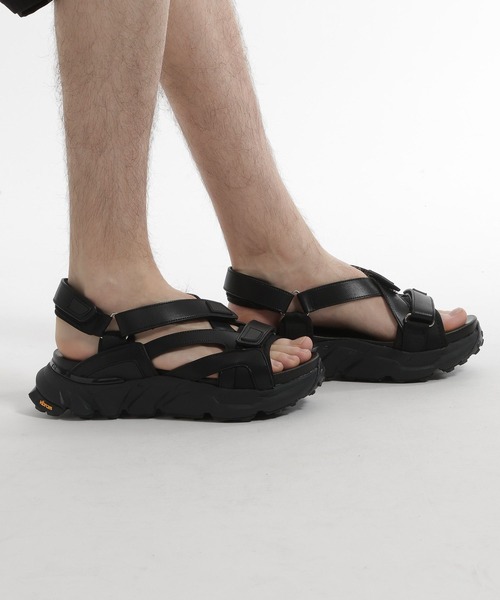 HARE（ハレ） 厚底 スポーツサンダル サンダル Vibramベルトサンダル