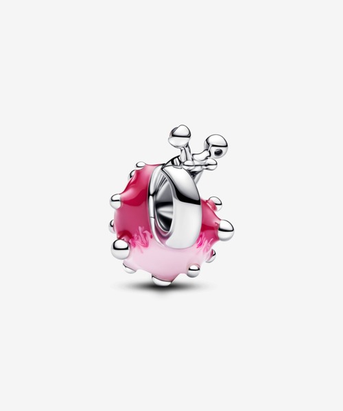 チャーム ピンク カタツムリ チャーム レディース_2