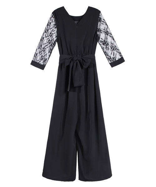 「DRESS PLUS」 オールインワン L チャコールグレー レディース_画像3