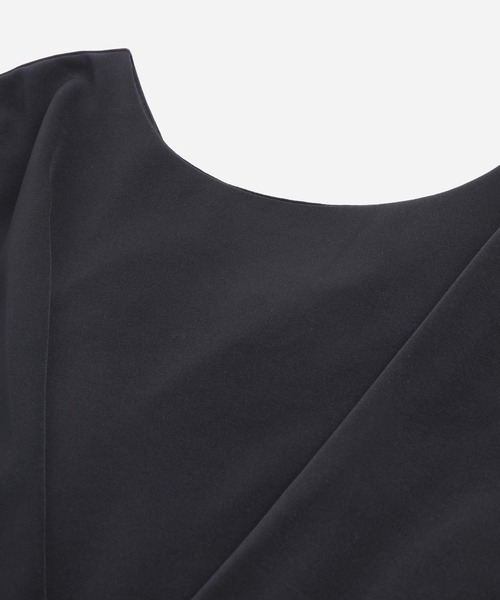 「DRESS PLUS」 オールインワン L チャコールグレー レディース_画像4