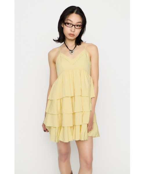 LAGUA GEM（ラグアジェム） ワンピース OVERLAP FRILL ワンピース