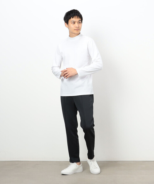 「COMME CA ISM」 長袖Tシャツ SMALL チャコール メンズ_画像2