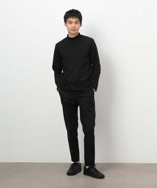 「COMME CA ISM」 長袖Tシャツ SMALL チャコール メンズ_画像5