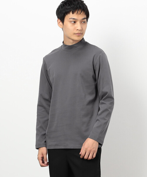 「COMME CA ISM」 長袖Tシャツ SMALL チャコール メンズ_画像8