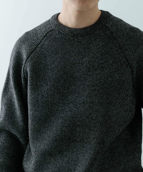 「ITEMS URBANRESEARCH」 長袖ニット LARGE ブラック メンズ_画像2