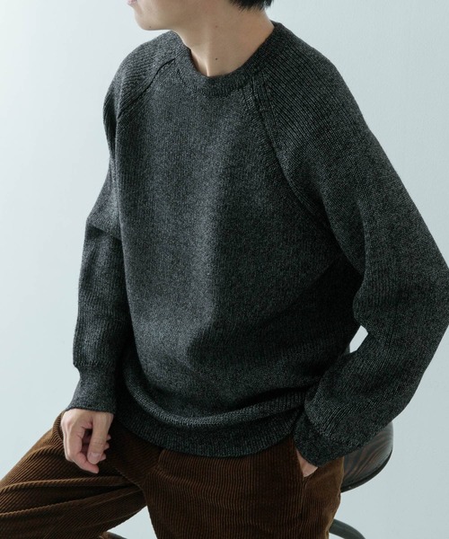 「ITEMS URBANRESEARCH」 長袖ニット LARGE ブラック メンズ_画像3