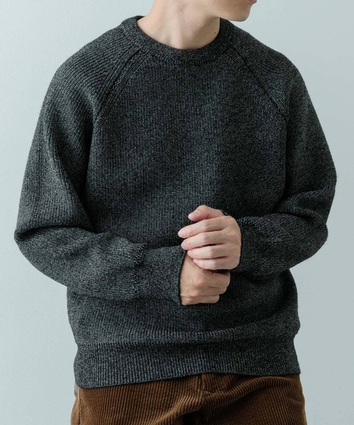 「ITEMS URBANRESEARCH」 長袖ニット LARGE ブラック メンズ_画像4