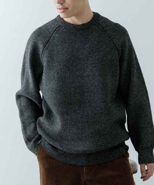 「ITEMS URBANRESEARCH」 長袖ニット LARGE ブラック メンズ_画像5