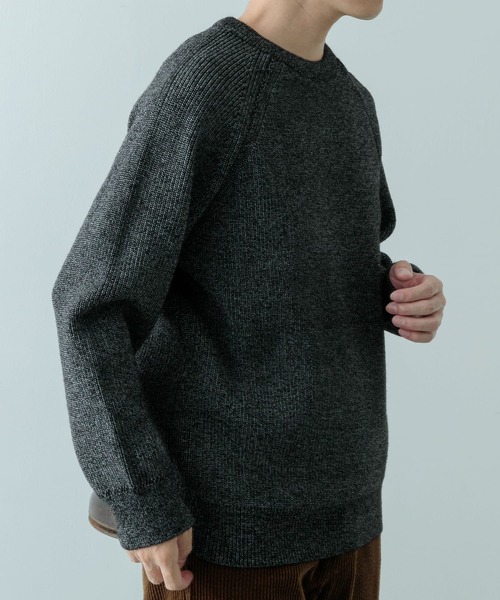 「ITEMS URBANRESEARCH」 長袖ニット LARGE ブラック メンズ_画像6