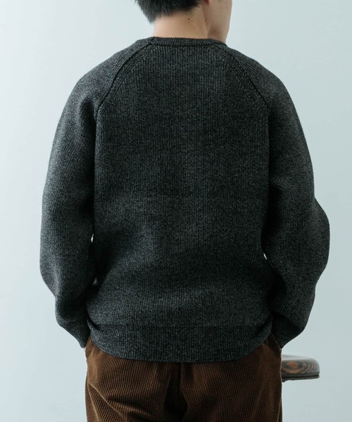 「ITEMS URBANRESEARCH」 長袖ニット LARGE ブラック メンズ_画像7