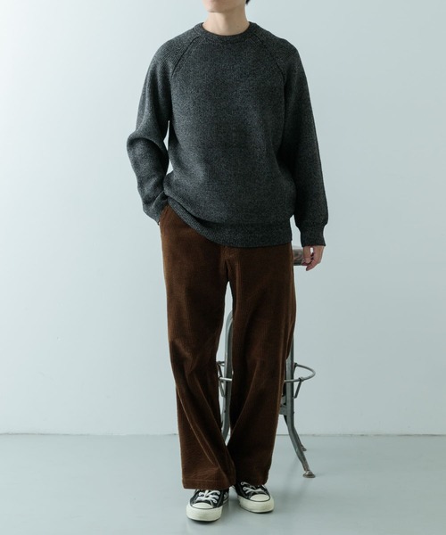 「ITEMS URBANRESEARCH」 長袖ニット LARGE ブラック メンズ_画像8
