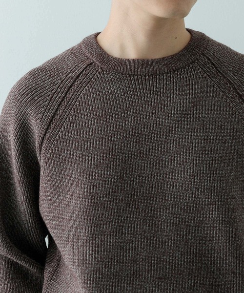 「ITEMS URBANRESEARCH」 長袖ニット LARGE ブラック メンズ_画像9
