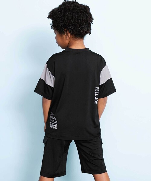WASK（ワスク） tシャツ 「接触冷感」バイカラーポケットテープBIGT