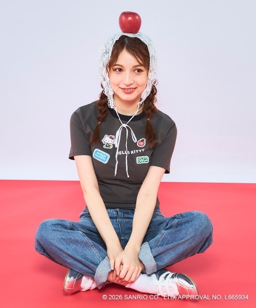 tシャツ 半袖 「Ocean Pacific×ハローキティ」レディースハローキティ