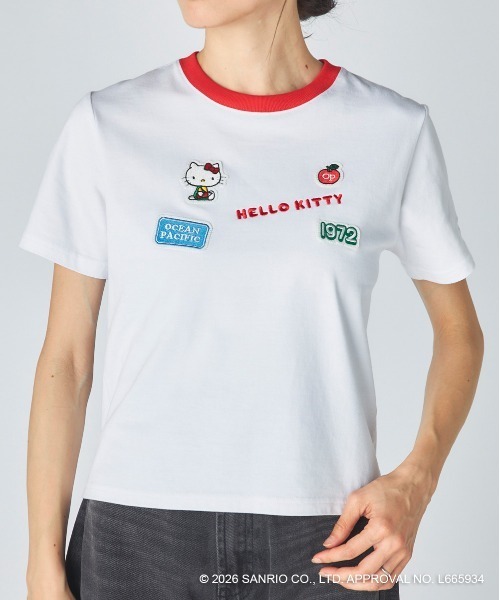 tシャツ 半袖 「Ocean Pacific×ハローキティ」レディースハローキティ