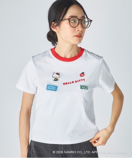 tシャツ 半袖 「Ocean Pacific×ハローキティ」レディースハローキティ
