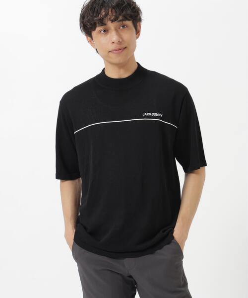 新品・タグ付 Jack Bunny!! モックネック半袖セーター Jack Bunny!!（ジャックバニー） セーター ニット 「Jack Bunny