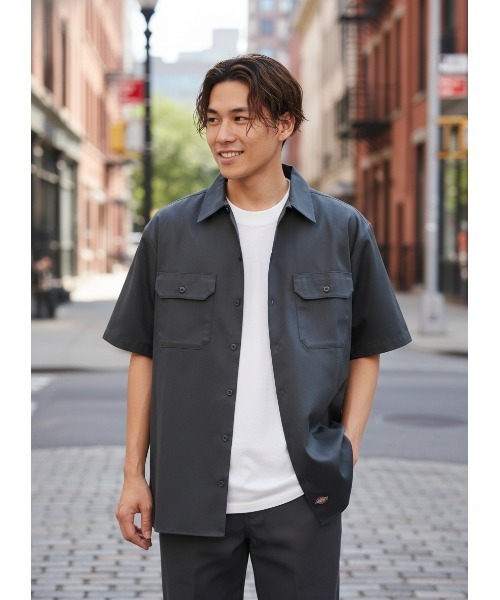 Dickies（ディッキーズ） シャツ 半袖 「DICKIES/ディッキーズ」「シワ