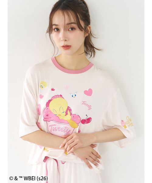 SNIDEL HOME パジャマ ルームウェア 「Tweety」「接触冷感」カット