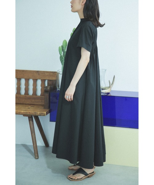 「mici」 半袖ワンピース ONE SIZE イエロー レディース_画像4