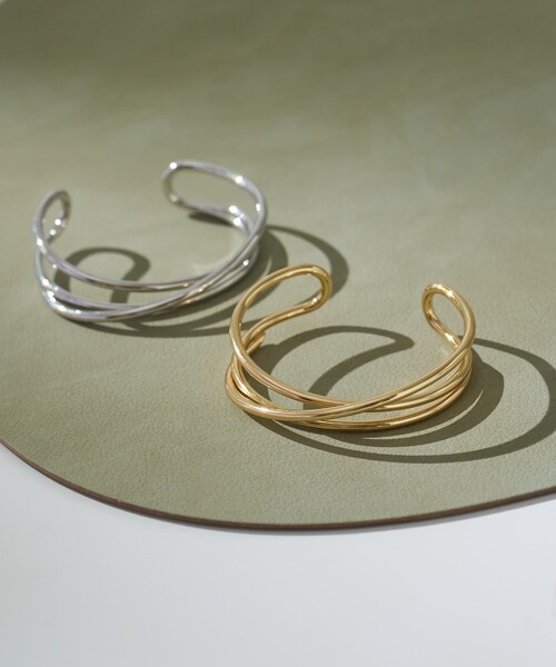 バングル 「dignif」「金属アレルギー対応」バングル　Trinity Line レディースの画像