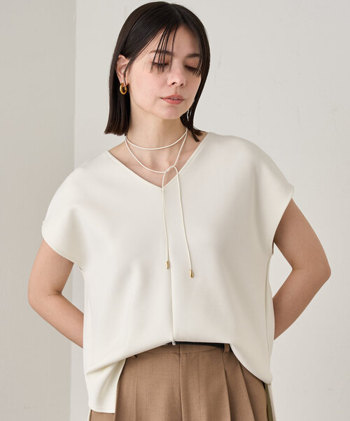 「LOUNGEDRESS」 半袖カットソー FREE アイボリー レディース_画像8
